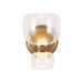 Alora Canada - LED Bathroom Vanity - Sutton - Vintage Brass/Clear Glass- Union Lighting Luminaires Decor