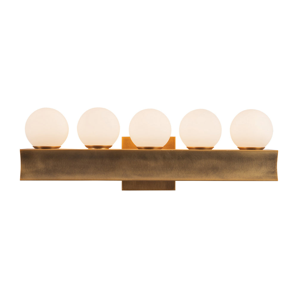 Alora Canada - LED Bathroom Vanity - Sinclair - Vintage Brass- Union Lighting Luminaires Decor