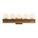 Alora Canada - LED Bathroom Vanity - Sinclair - Vintage Brass- Union Lighting Luminaires Decor