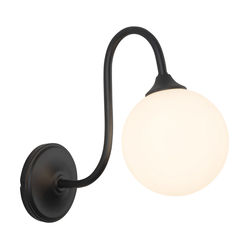 Alora Canada - One Light Bathroom Vanity - Bancroft - Matte Black- Union Lighting Luminaires Decor