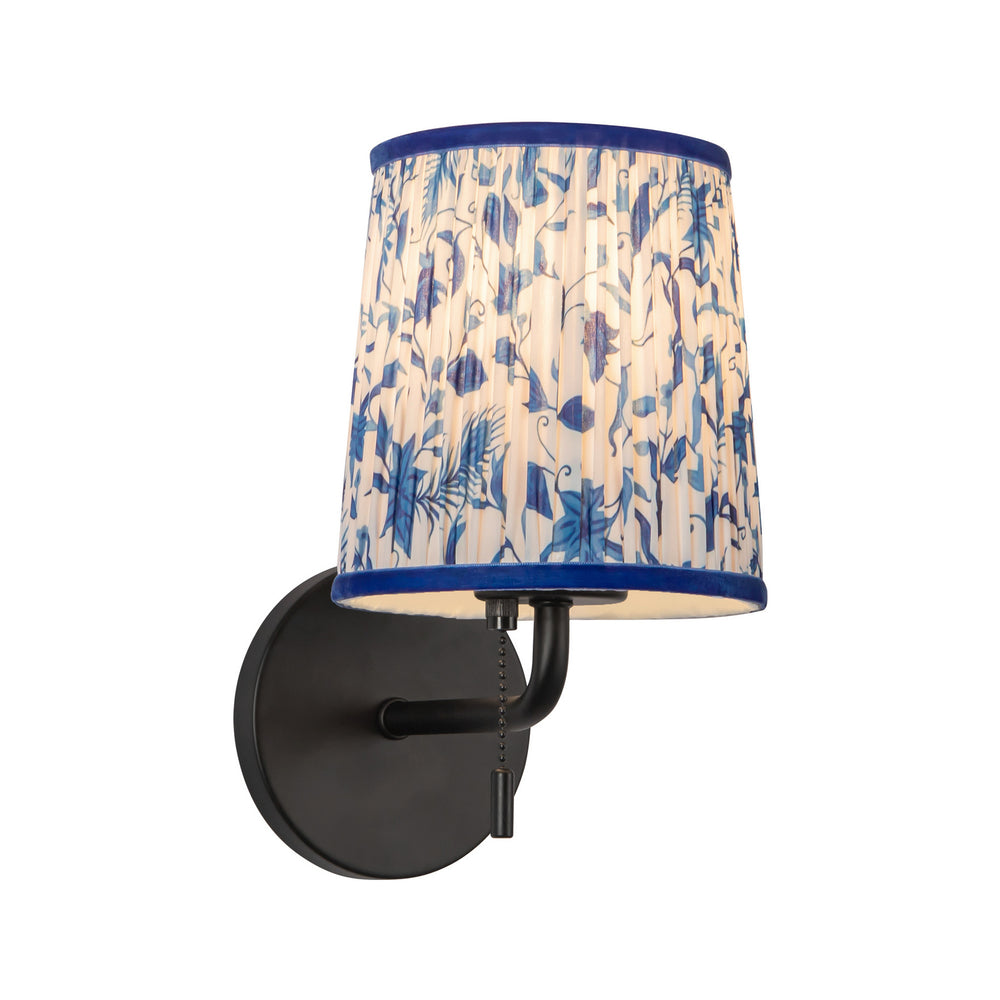 Alora Canada - One Light Bathroom Vanity - Scout - Matte Black/Blue Linen- Union Lighting Luminaires Decor