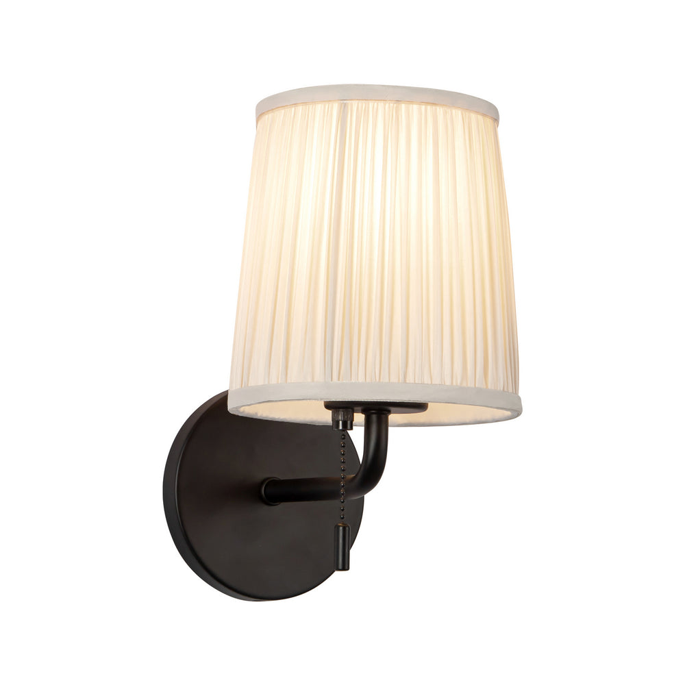Alora Canada - One Light Bathroom Vanity - Scout - Matte Black/White Linen- Union Lighting Luminaires Decor