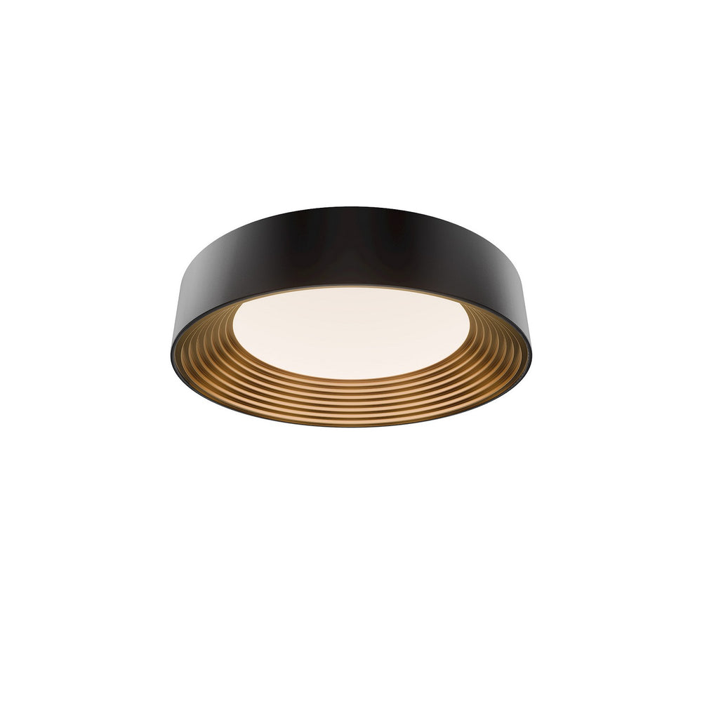 W.A.C. Canada - LED Flush Mount - Gaston - Black/Gold- Union Lighting Luminaires Decor