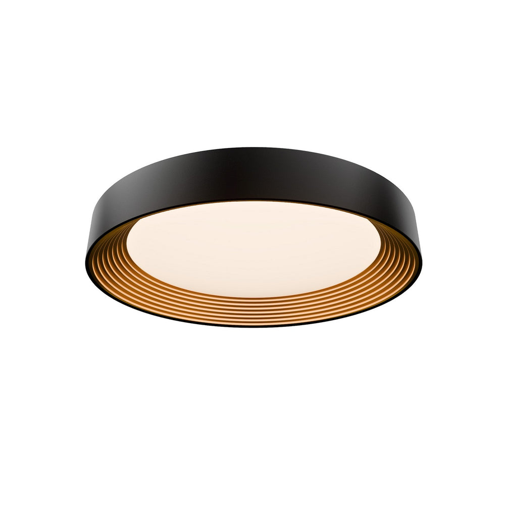 W.A.C. Canada - LED Flush Mount - Gaston - Black/Gold- Union Lighting Luminaires Decor