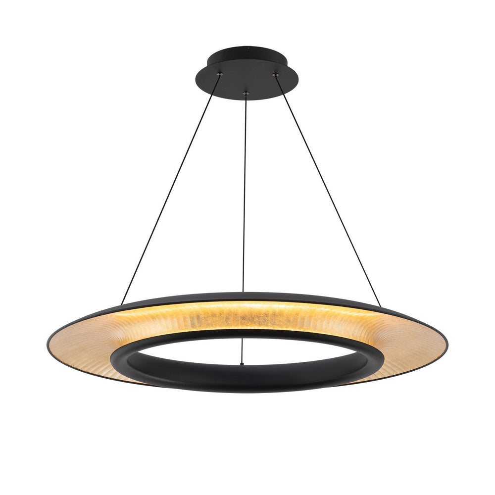 W.A.C. Canada - LED Pendant - Center Stage - Black/Gold Leaf- Union Lighting Luminaires Decor