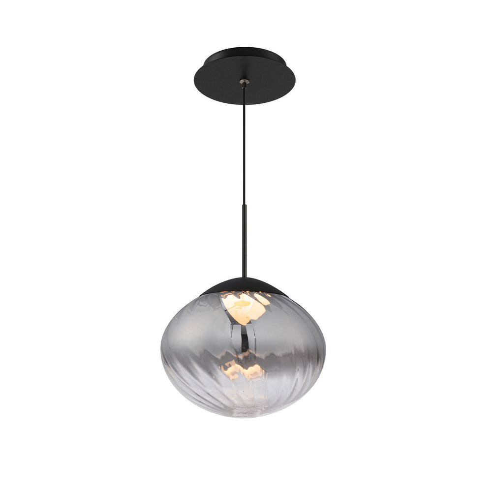 W.A.C. Canada - LED Pendant - Swazey - Black/Smoke Glass- Union Lighting Luminaires Decor