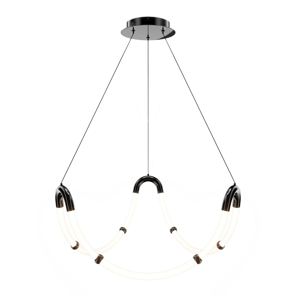W.A.C. Canada - LED Chandelier - Swathe - Black Chrome- Union Lighting Luminaires Decor