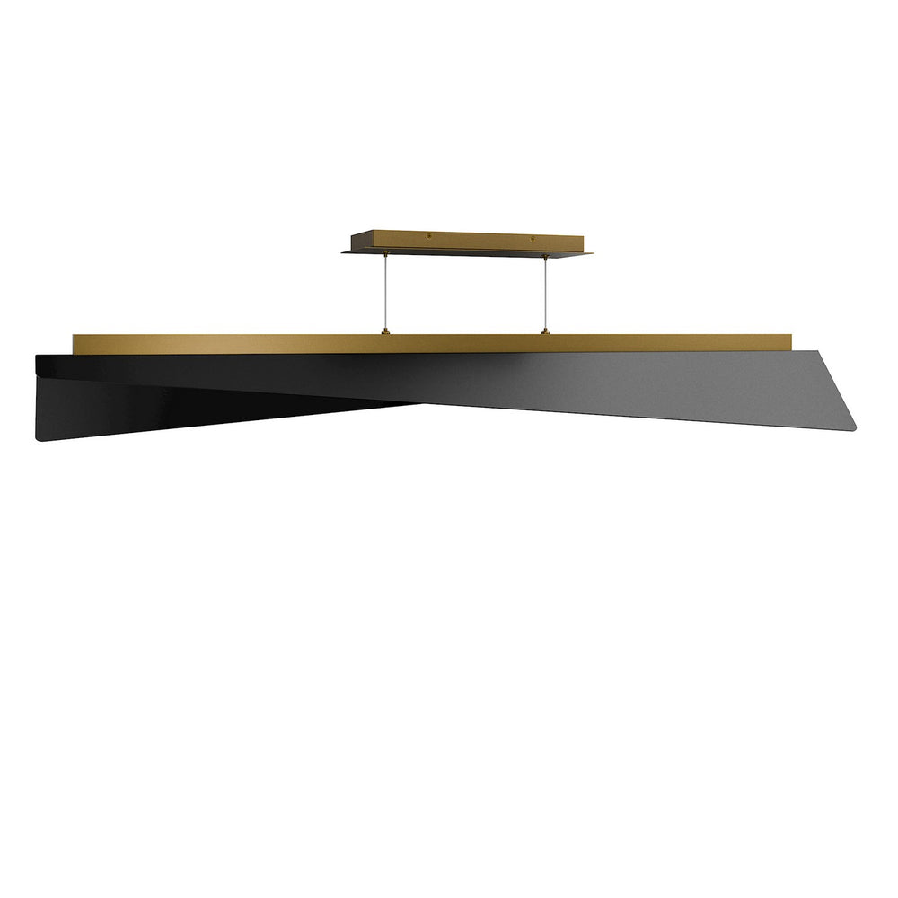 W.A.C. Canada - LED Pendant - Parasail - Black/Aged Brass- Union Lighting Luminaires Decor