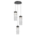 W.A.C. Canada - LED Chandelier - Kanister - Black/White Glass- Union Lighting Luminaires Decor