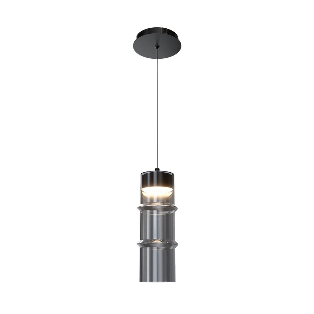 W.A.C. Canada - LED Pendant - Kanister - Black/Smoke Glass- Union Lighting Luminaires Decor