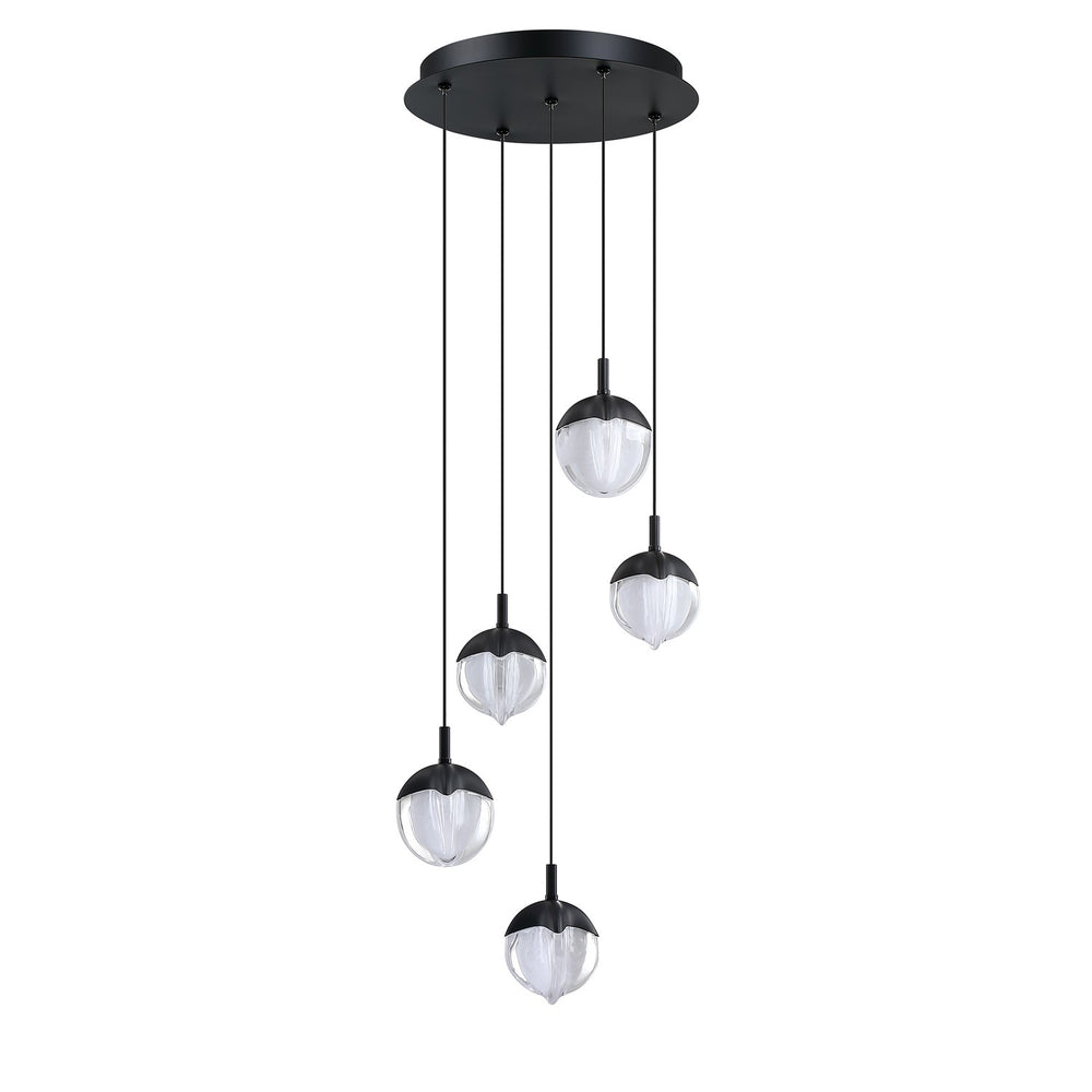 Kendal Canada - LED Pendant Pan - Marin - Black- Union Lighting Luminaires Decor