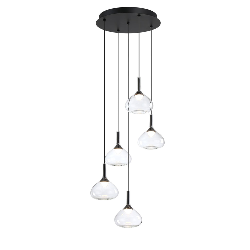 Kendal Canada - LED Pendant Pan - Luce - Black- Union Lighting Luminaires Decor