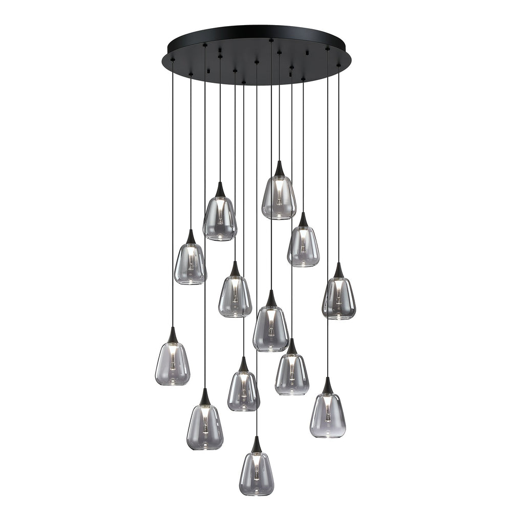 Kendal Canada - LED Pendant Pan - Oriana - Black- Union Lighting Luminaires Decor