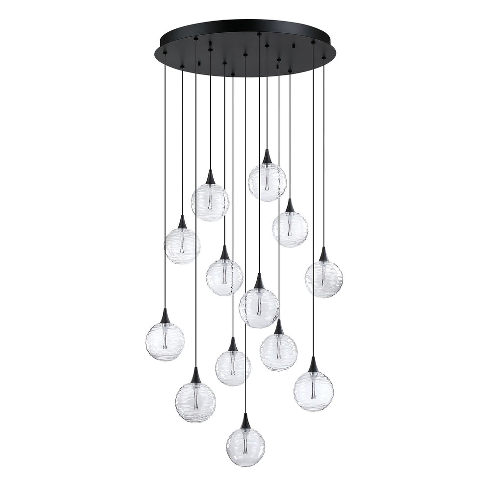 Kendal Canada - LED Pendant Pan - Oriana - Black- Union Lighting Luminaires Decor