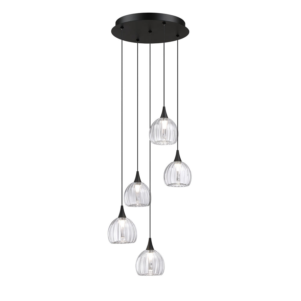 Kendal Canada - LED Pendant Pan - Oriana - Black- Union Lighting Luminaires Decor