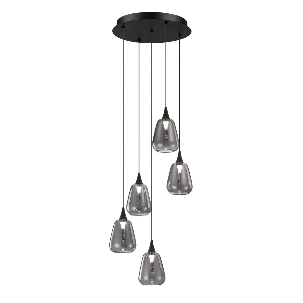 Kendal Canada - LED Pendant Pan - Oriana - Black- Union Lighting Luminaires Decor