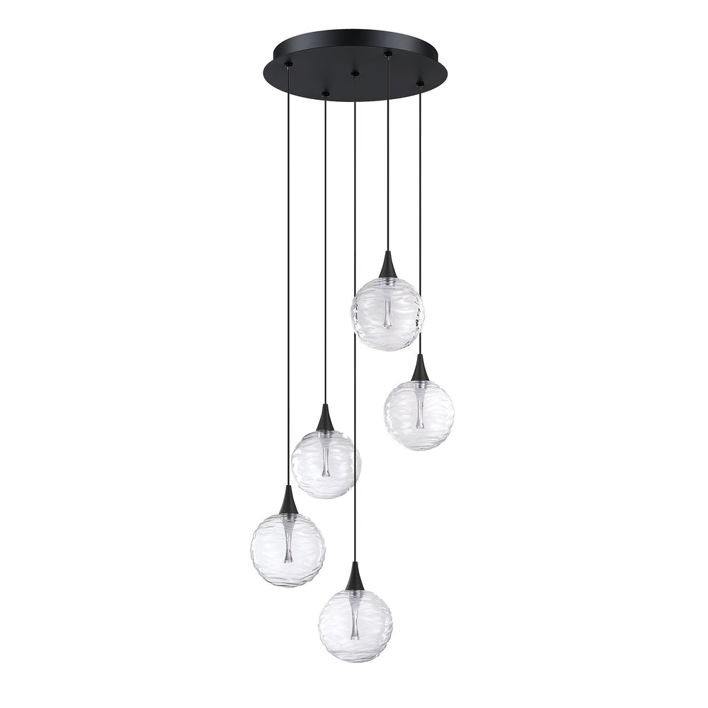 Kendal Canada - LED Pendant Pan - Oriana - Black- Union Lighting Luminaires Decor