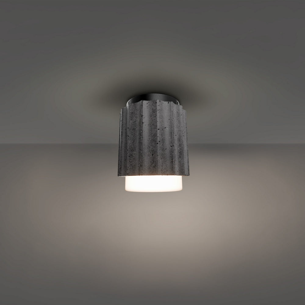 Modern Forms Canada - LED Flush Mount - Caviar - Basalt Stone/Black- Union Lighting Luminaires Decor