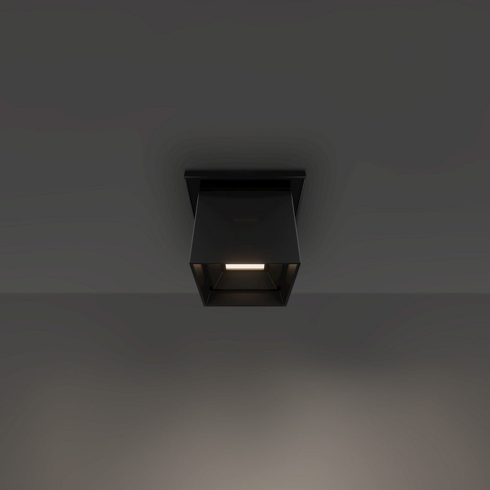Modern Forms Canada - LED Outdoor Flush Mount - Kube - Black- Union Lighting Luminaires Decor