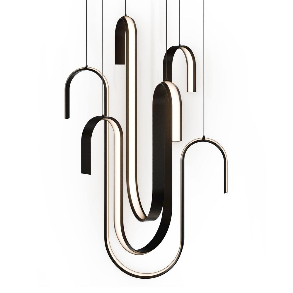 Modern Forms Canada - LED Pendant - Seahorse - Black- Union Lighting Luminaires Decor