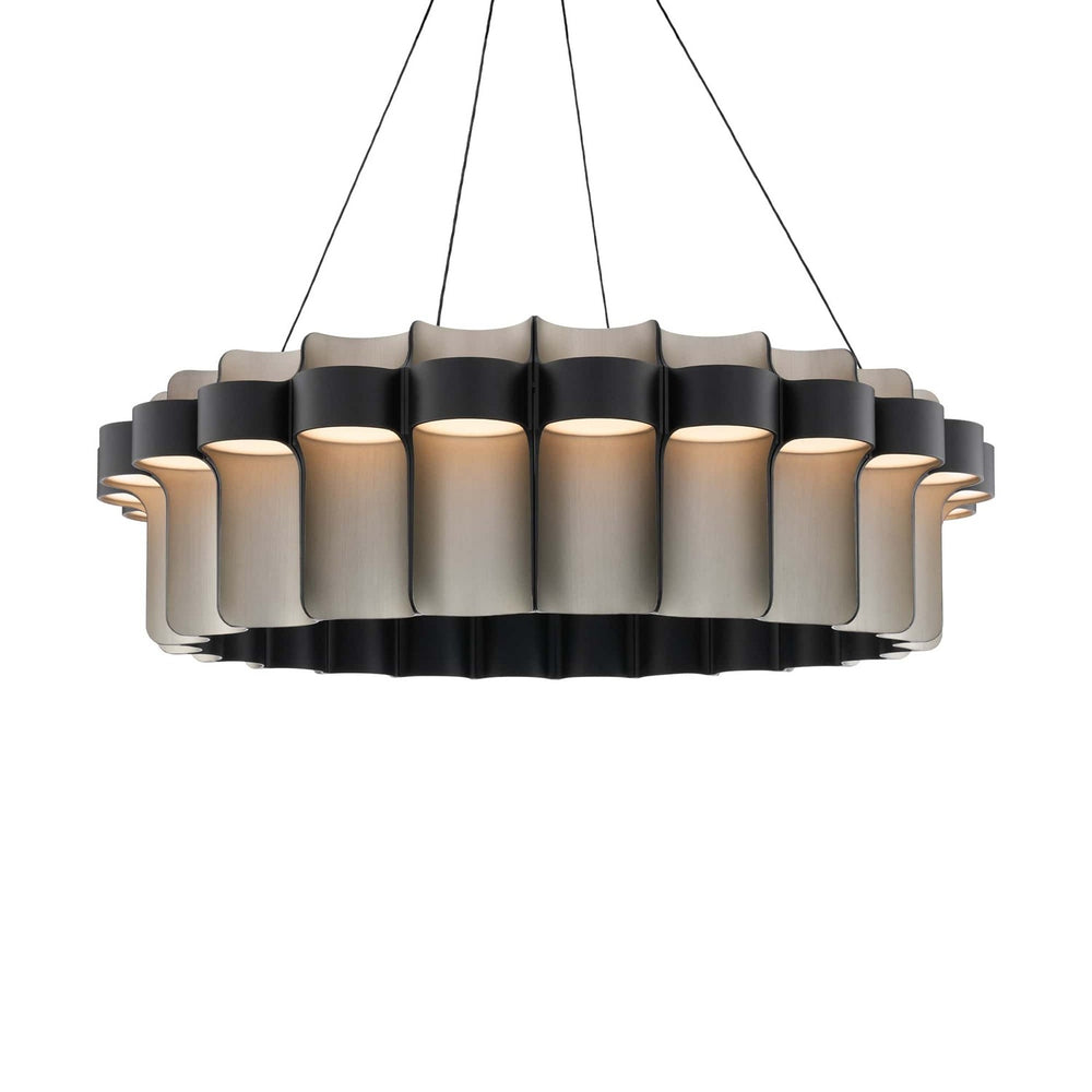 Modern Forms Canada - LED Pendant Chandelier - Gatlin - Black/Brushed Nickel- Union Lighting Luminaires Decor