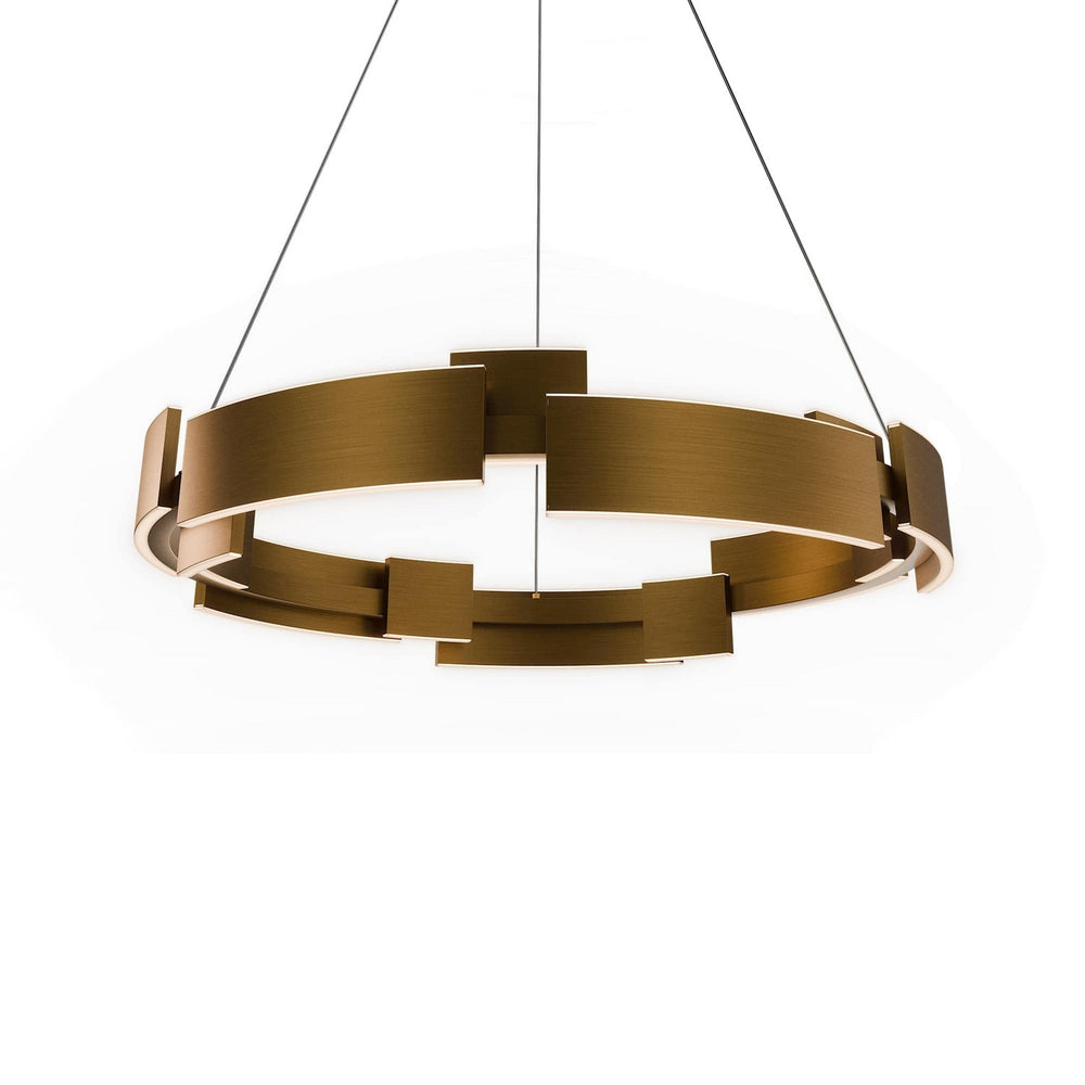 Modern Forms Canada - LED Pendant Chandelier - Keefe - Aged Brass- Union Lighting Luminaires Decor