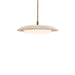Modern Forms Canada - LED Pendant - Saturno - Beige Travertine/Aged Brass- Union Lighting Luminaires Decor