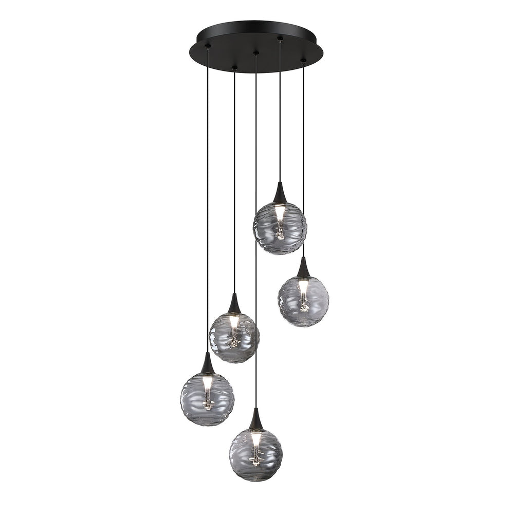 Kendal Canada - LED Pendant Pan - Oriana - Black- Union Lighting Luminaires Decor