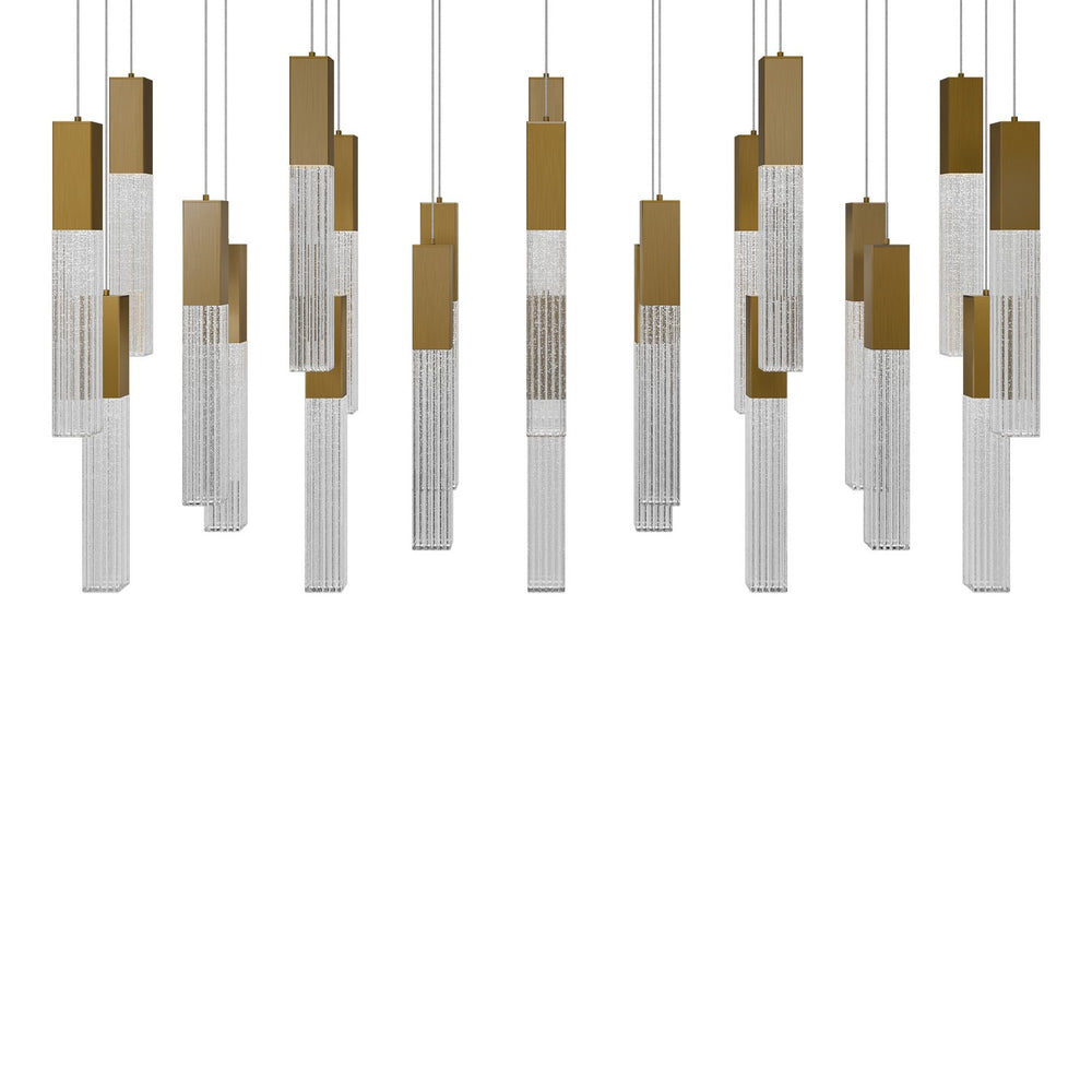 Modern Forms Canada - LED Pendant - Cinema - Aged Brass- Union Lighting Luminaires Decor