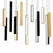 Modern Forms Canada - LED Pendant - Chaos - Black/Aged Brass & Black- Union Lighting Luminaires Decor