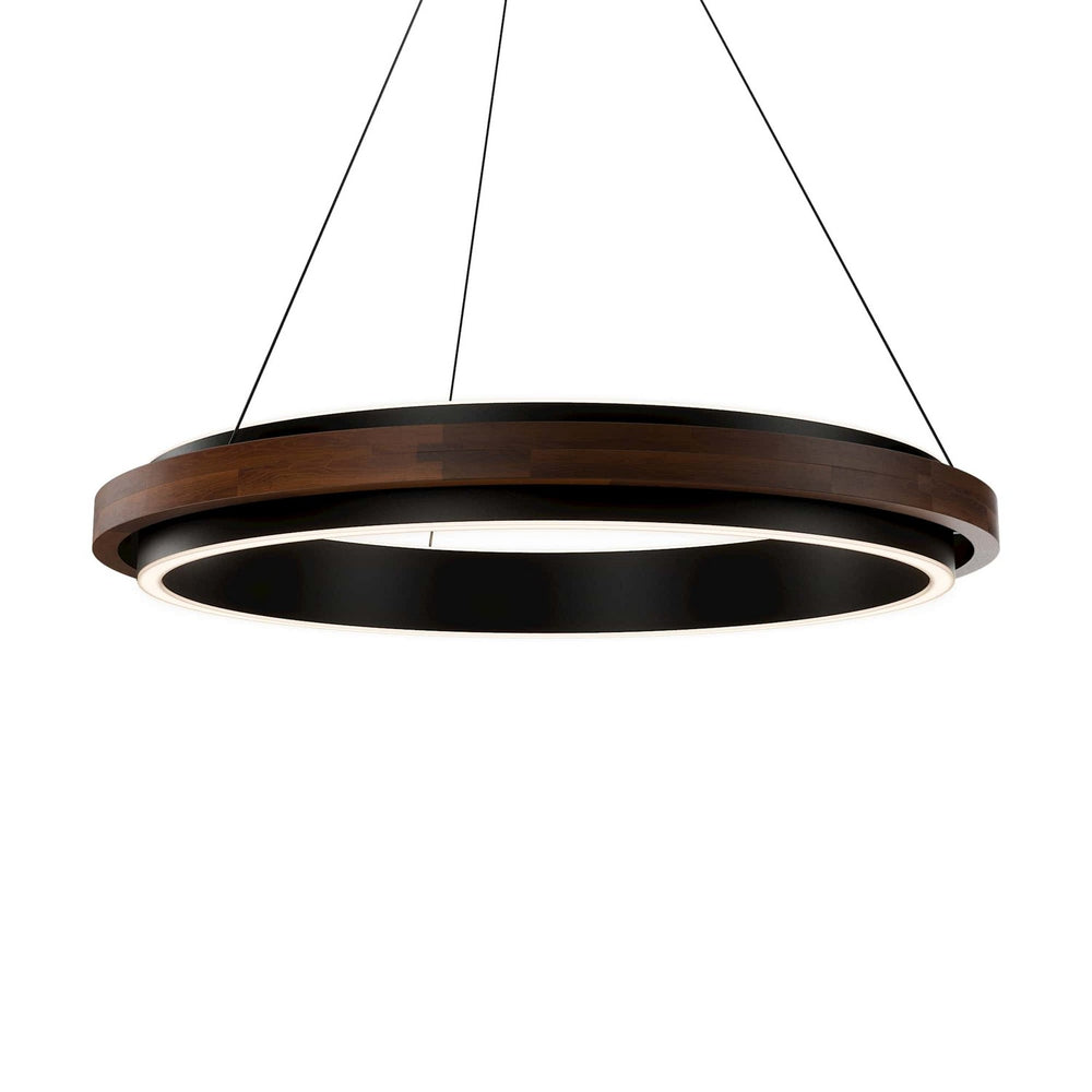 Modern Forms Canada - LED Pendant Chandelier - Delaney - Black/Dark Walnut- Union Lighting Luminaires Decor