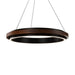 Modern Forms Canada - LED Pendant Chandelier - Delaney - Black/Dark Walnut- Union Lighting Luminaires Decor
