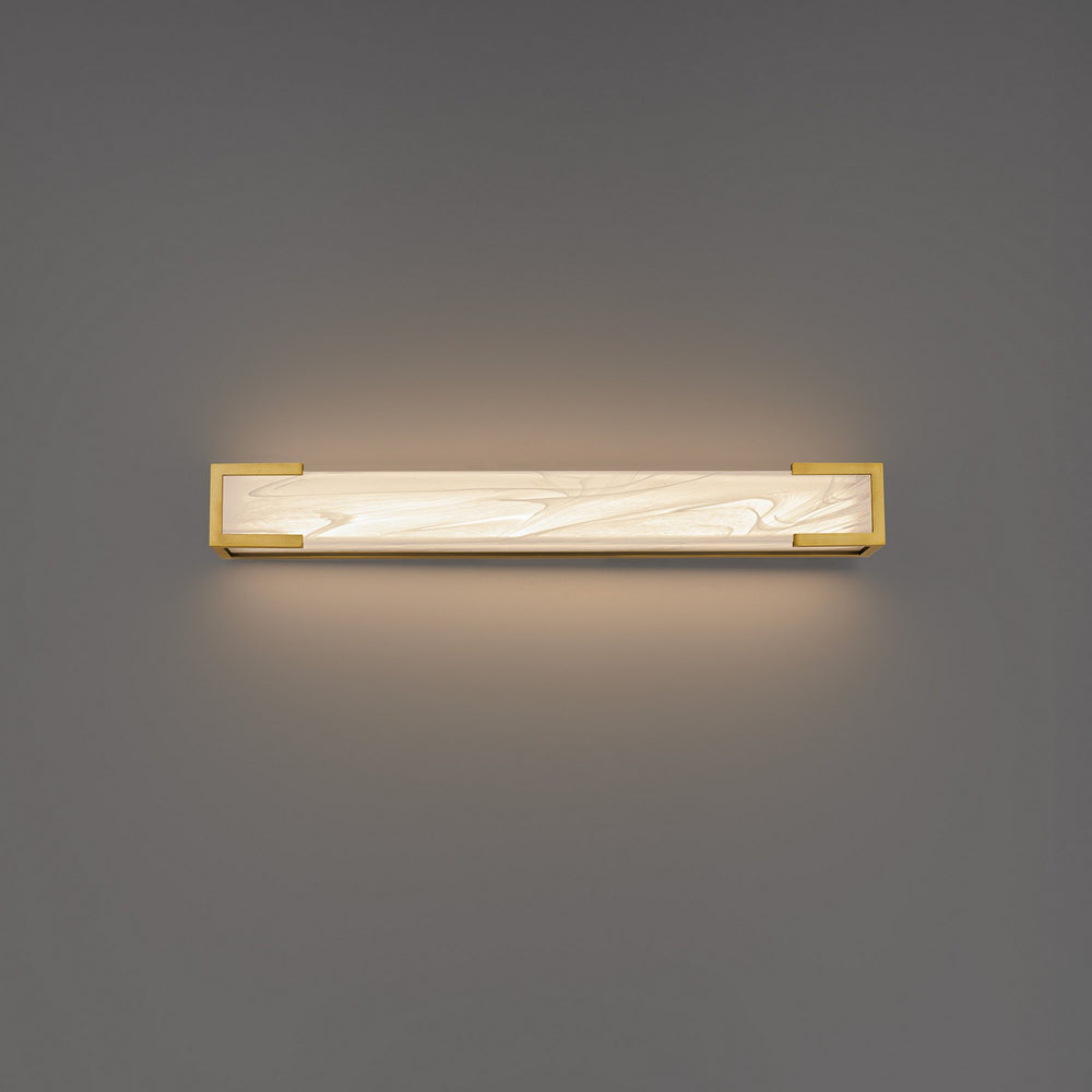 Modern Forms Canada - LED Bath Vanity - Frozen Zone - Aged Brass- Union Lighting Luminaires Decor
