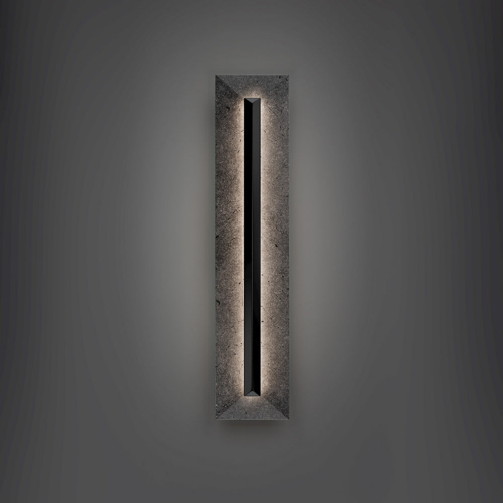 Modern Forms Canada - LED Outdoor Wall Sconce - Bell Tower - Basalt Stone/Black- Union Lighting Luminaires Decor