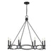 Savoy House - Eight Light Chandelier - Minette - Matte Black- Union Lighting Luminaires Decor