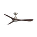 Modern Forms Fans Canada - 60" Ceiling Fan - Carve - Antique Nickel/Dark Walnut- Union Lighting Luminaires Decor