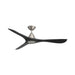 Modern Forms Fans Canada - 60" Ceiling Fan - Carve - Antique Nickel/Matte Black- Union Lighting Luminaires Decor