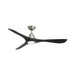 Modern Forms Fans Canada - 60" Ceiling Fan - Carve - Antique Nickel/Matte Black- Union Lighting Luminaires Decor