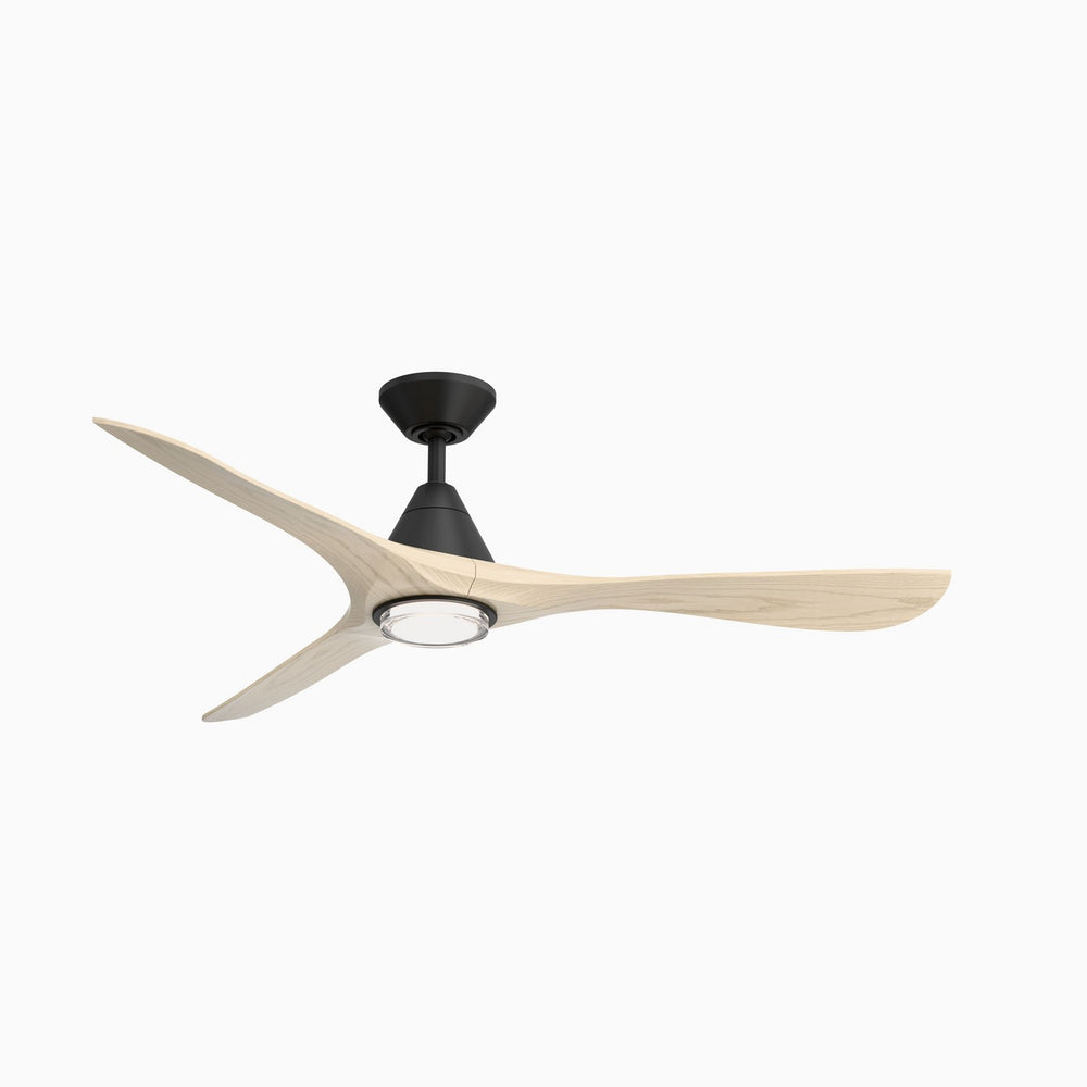 Modern Forms Fans Canada - 60" Ceiling Fan - Carve - Matte Black/White Oak- Union Lighting Luminaires Decor