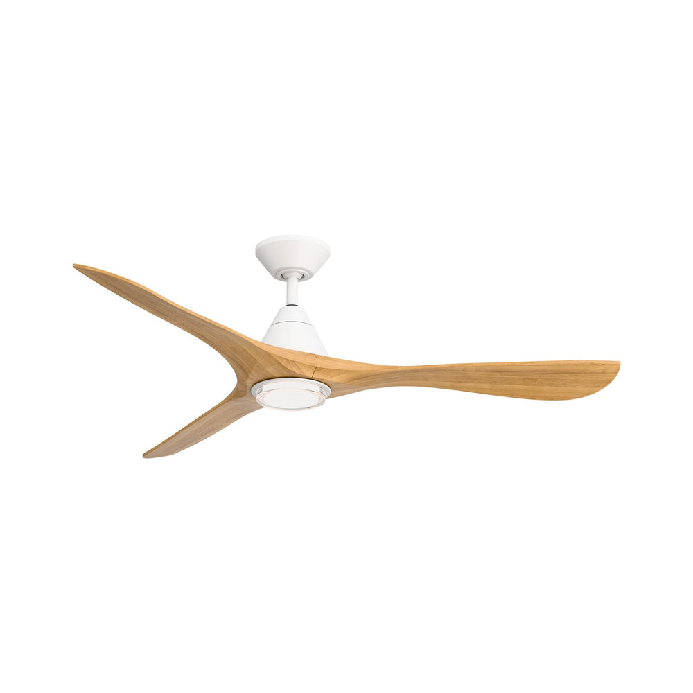 Modern Forms Fans Canada - 60" Ceiling Fan - Carve - Matte White/Honey Oak- Union Lighting Luminaires Decor