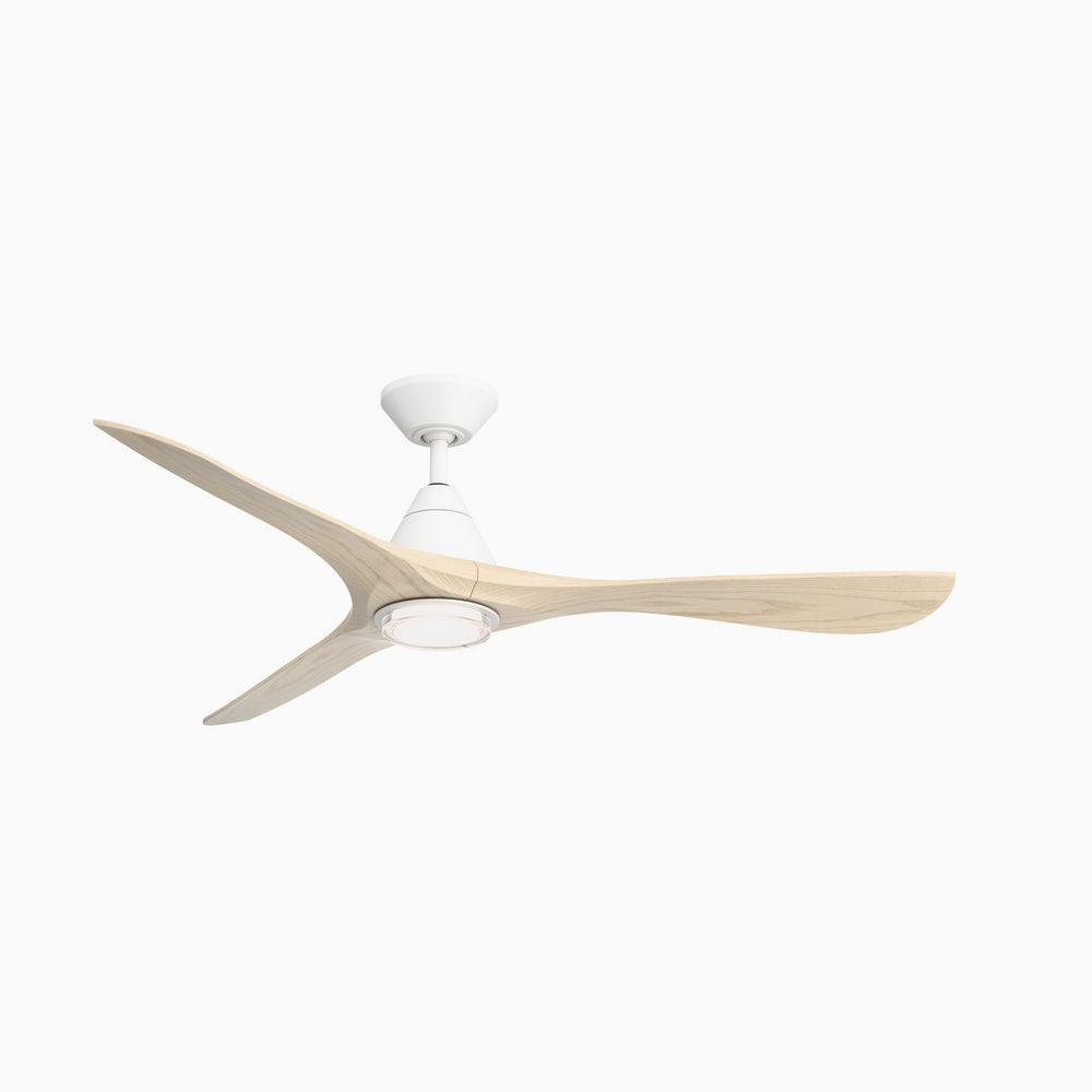 Modern Forms Fans Canada - 60" Ceiling Fan - Carve - Matte White/White Oak- Union Lighting Luminaires Decor