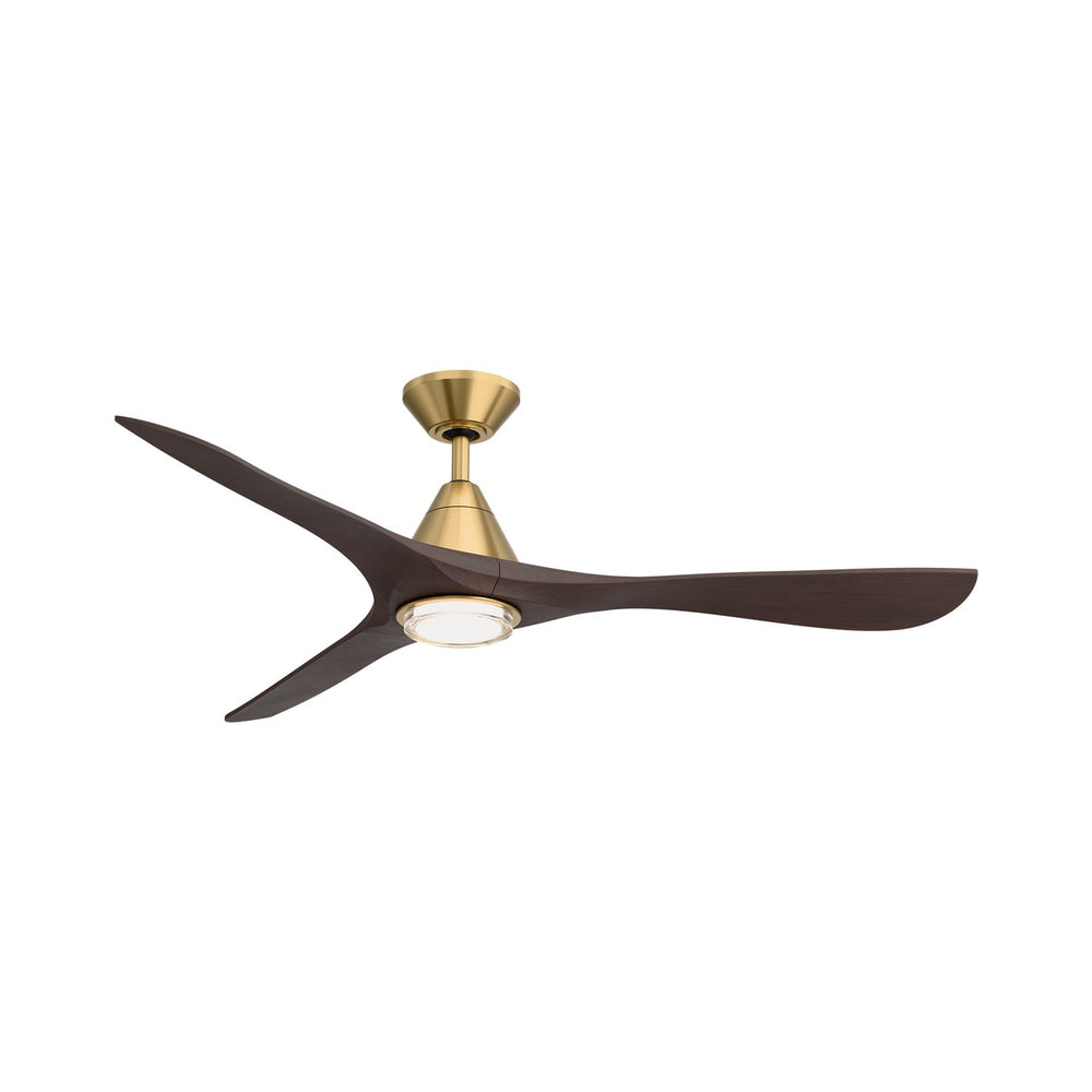 Modern Forms Fans Canada - 60" Ceiling Fan - Carve - Soft Brass/Dark Walnut- Union Lighting Luminaires Decor