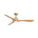 Modern Forms Fans Canada - 60" Ceiling Fan - Carve - Soft Brass/Honey Oak- Union Lighting Luminaires Decor