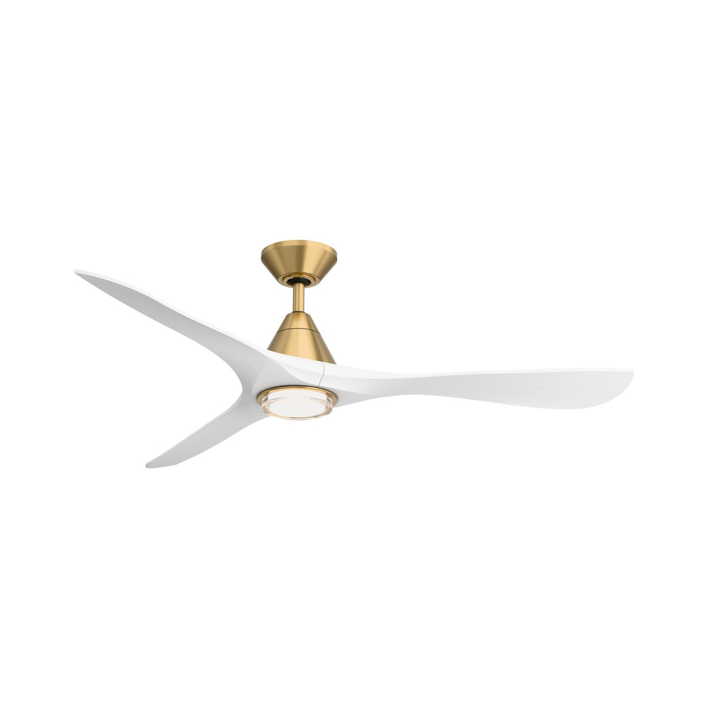 Modern Forms Fans Canada - 60" Ceiling Fan - Carve - Soft Brass/Matte White- Union Lighting Luminaires Decor