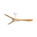 Modern Forms Fans Canada - 60" Ceiling Fan - Carve - Matte White/Honey Oak- Union Lighting Luminaires Decor