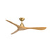 Modern Forms Fans Canada - 60" Ceiling Fan - Carve - Soft Brass/Honey Oak- Union Lighting Luminaires Decor