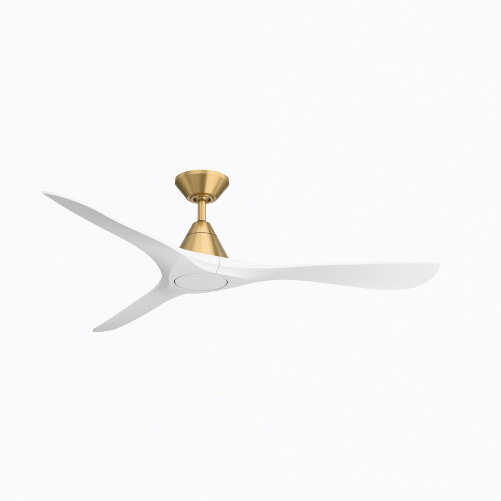 Modern Forms Fans Canada - 60" Ceiling Fan - Carve - Soft Brass/Matte White- Union Lighting Luminaires Decor