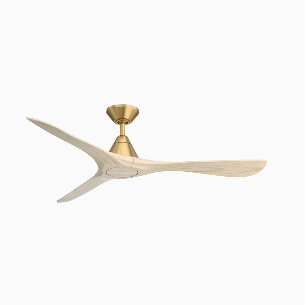 Modern Forms Fans Canada - 60" Ceiling Fan - Carve - Soft Brass/White Oak- Union Lighting Luminaires Decor