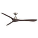 Modern Forms Fans Canada - 72" Ceiling Fan - Carve - Antique Nickel/Dark Walnut- Union Lighting Luminaires Decor