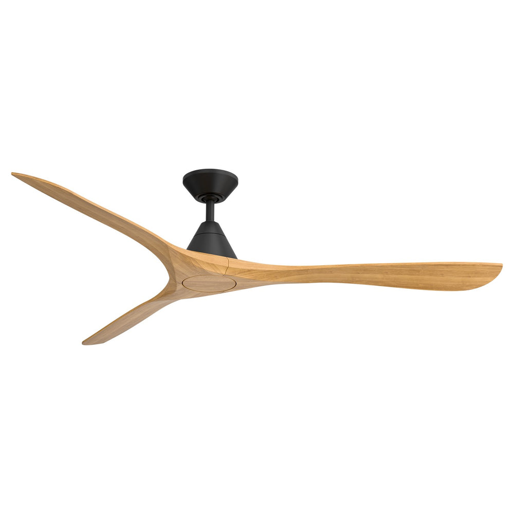 Modern Forms Fans Canada - 72" Ceiling Fan - Carve - Matte Black/Honey Oak- Union Lighting Luminaires Decor